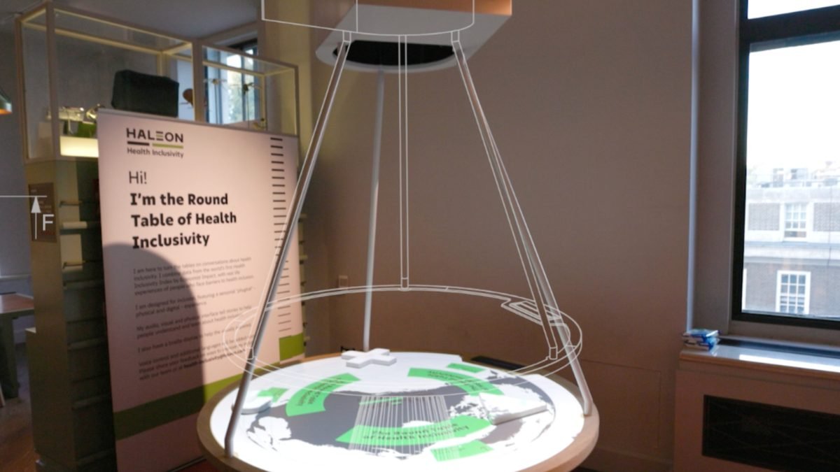 Haleon Round Table of Health Inclusivity, immersive AR installation
